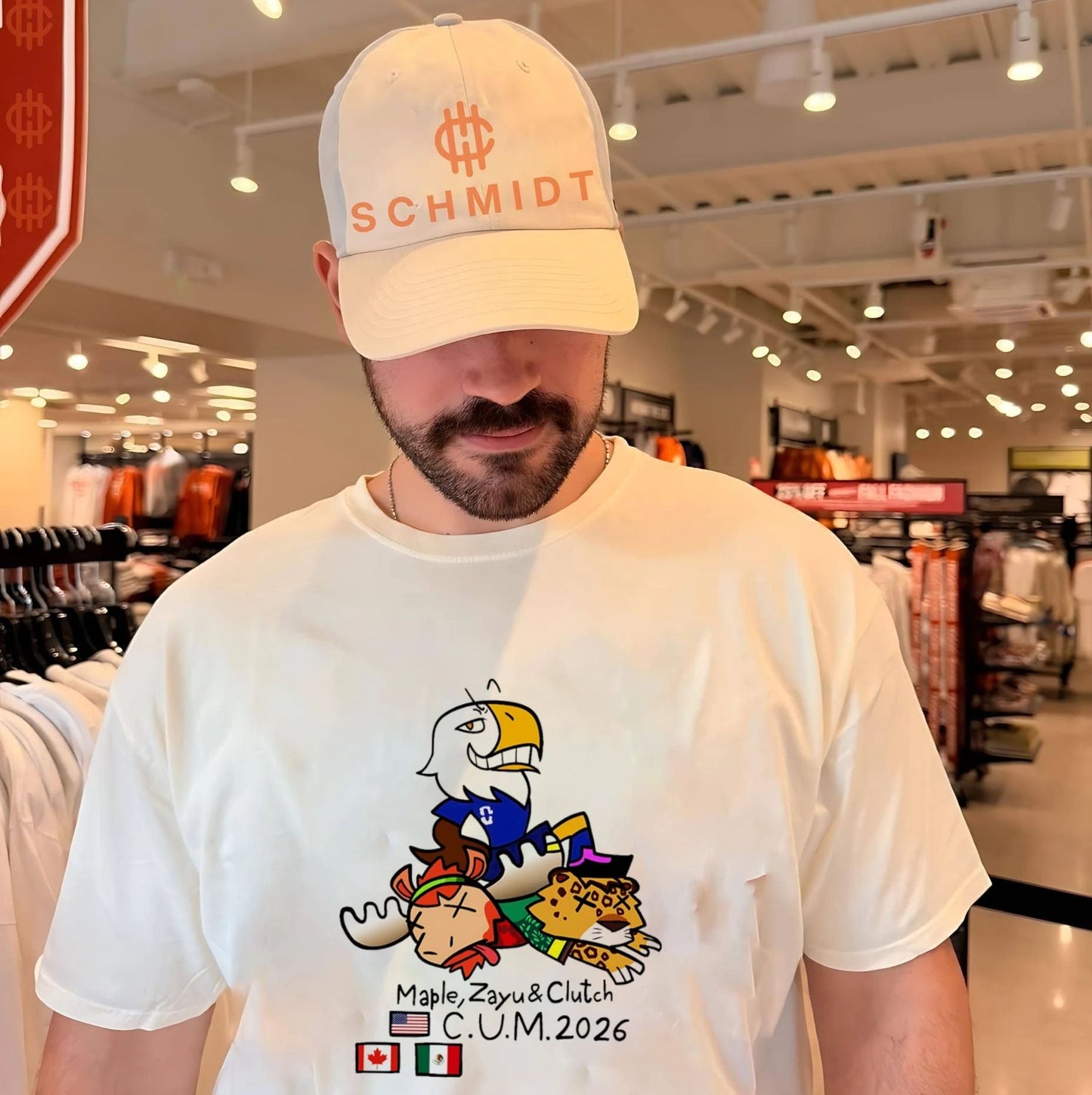 Maple Zayu and Clutch World Cup CUM 2026 World Cup Mascots shirt Unisex T-shirt, Sweatshirt, Hoodie, Long Sleeve Tee - T-Shirt, Sweatshirt, Hoodie