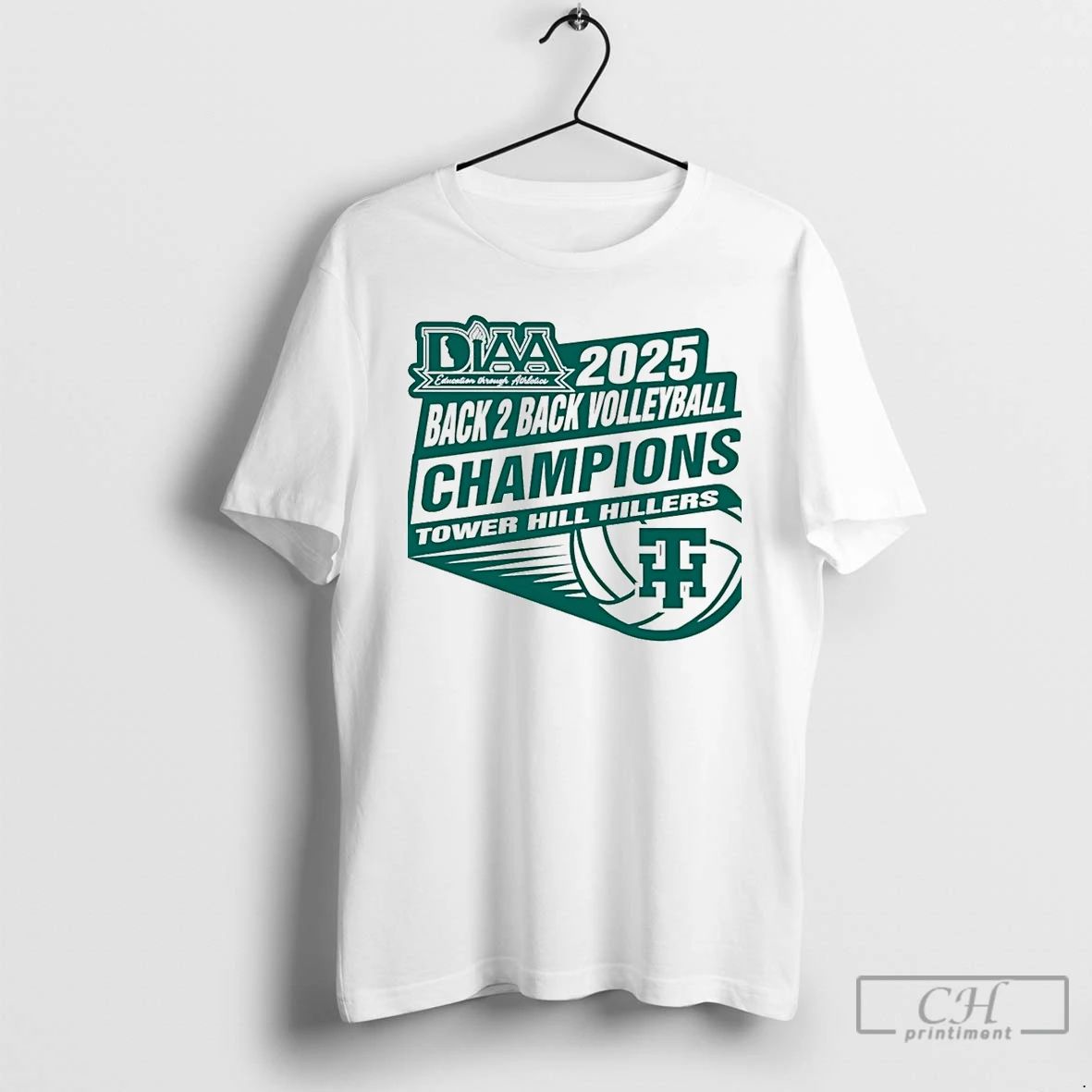 Premium Tower Hill Hillers Diaa Back To Back 2025 Volleyball Back 2 Back Champions Christmas - T-Shirt, Sweatshirt, Hoodie