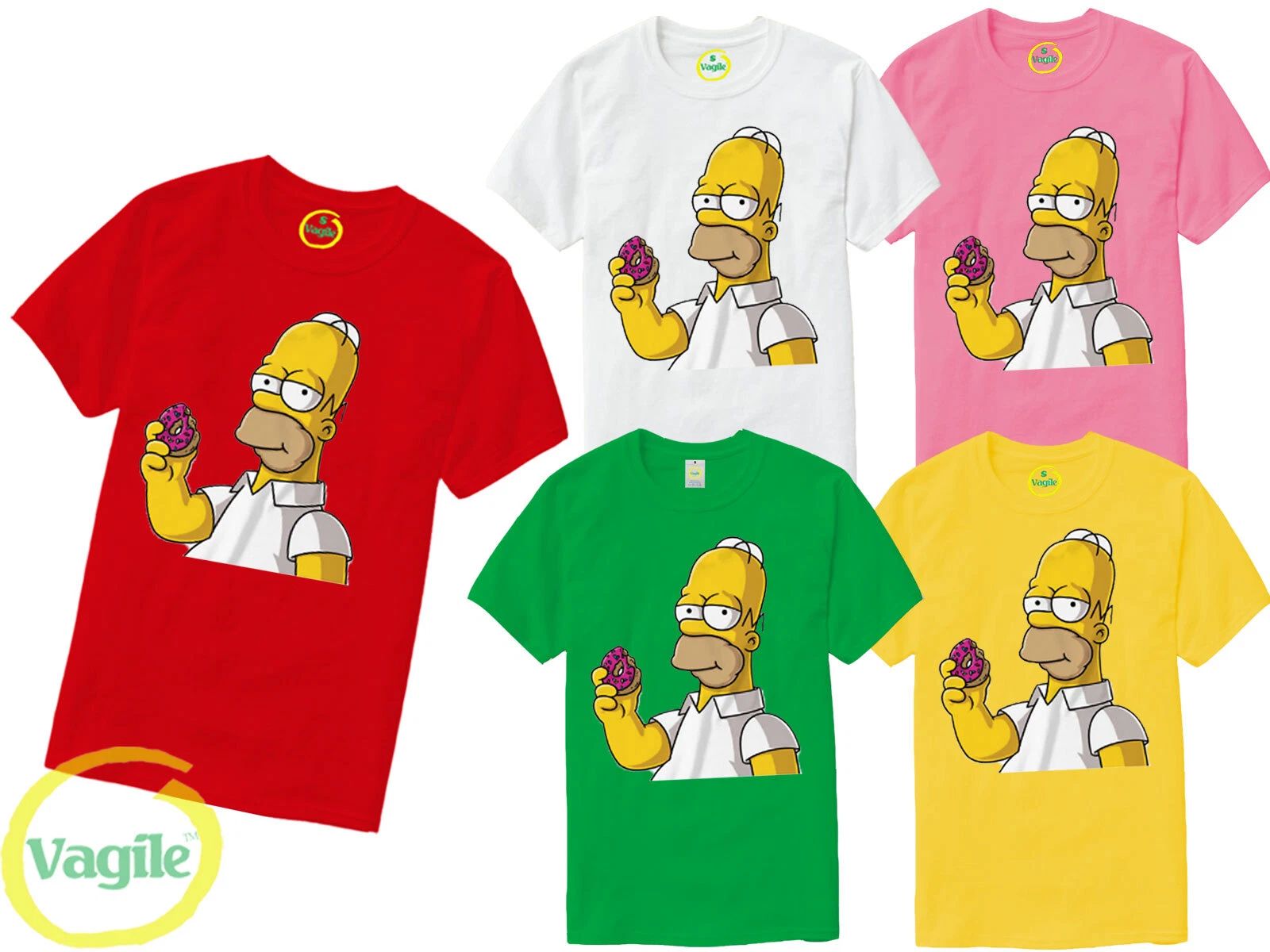 Homer Simpson Donuts The Simpson Funny Cartoon Unisex Kids Adults T-Shirt Unisex T-shirt, Sweatshirt, Hoodie, Long Sleeve Tee - T-Shirt, Sweatshirt, Hoodie