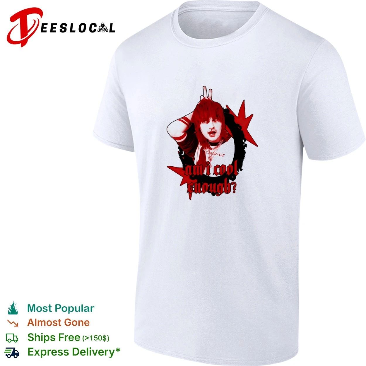 Am I Cool Enough Luke Hemmings 5 Seconds of Summer T-shirt Unisex T-shirt, Sweatshirt, Hoodie, Long Sleeve Tee - T-Shirt, Sweatshirt, Hoodie