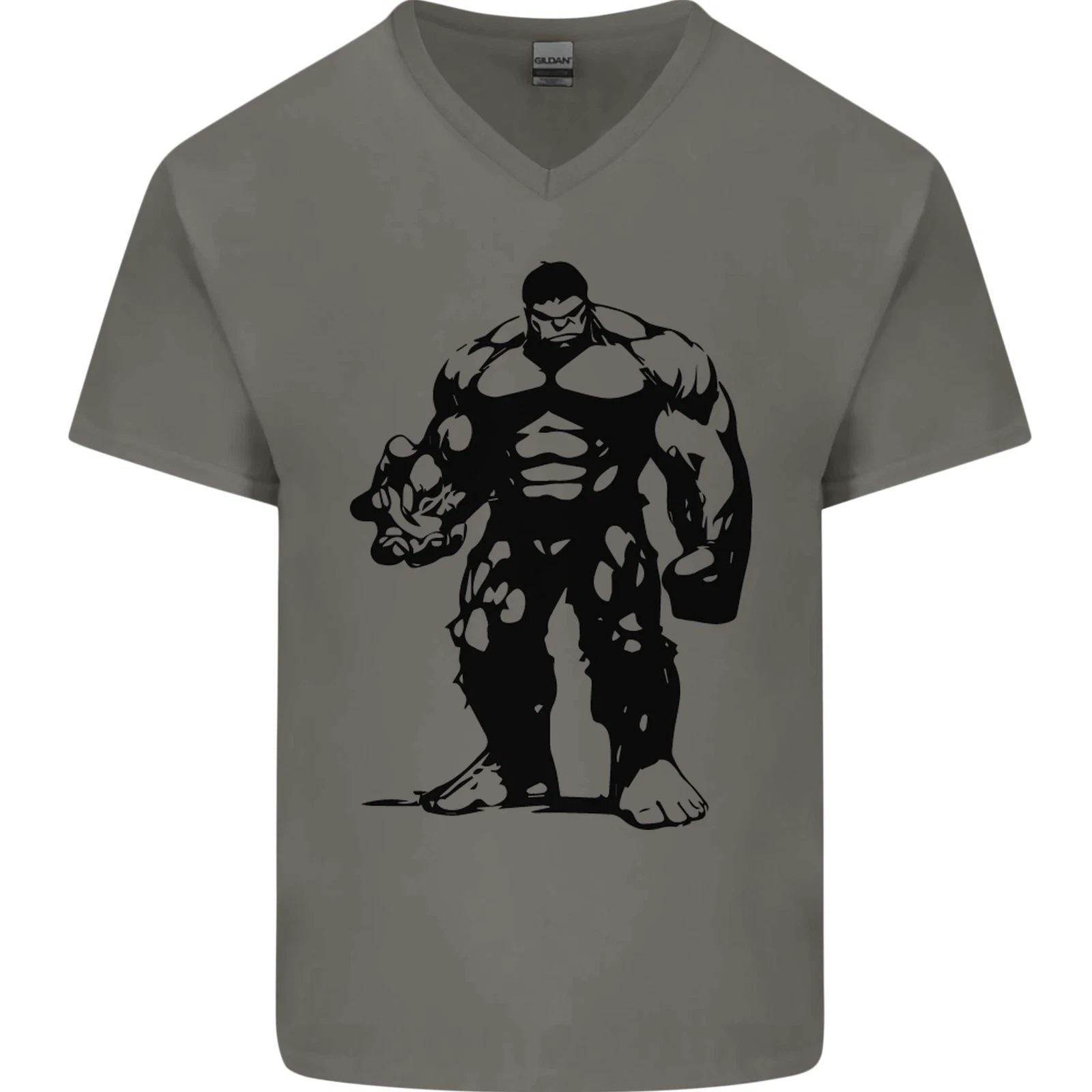 Muscle Man Gym Training Top Bodybuilding Mens V-Neck Cotton T-Shirt Unisex T-shirt, Sweatshirt, Hoodie, Long Sleeve Tee - T-Shirt, Sweatshirt, Hoodie