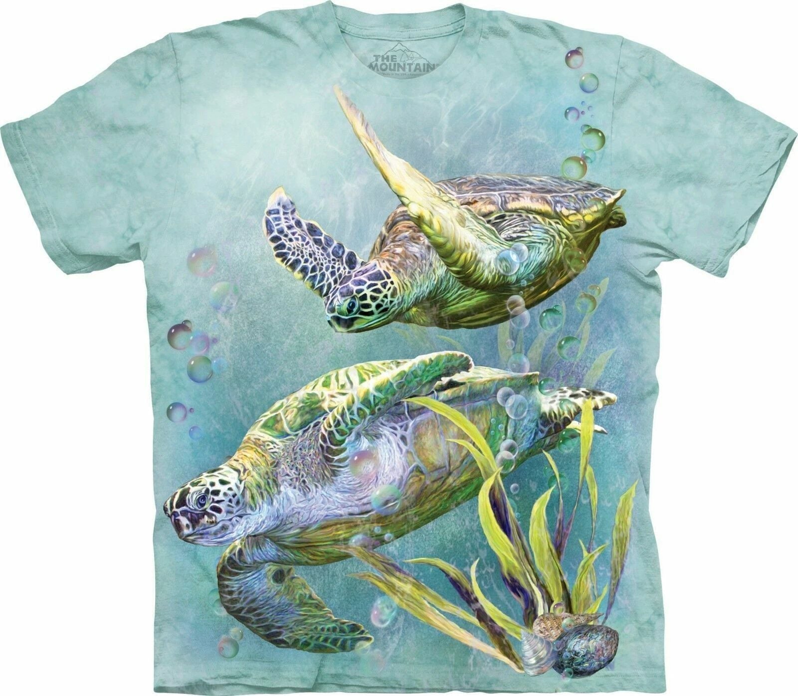 Sea Turtle Swim Light Blue Ocean Water T-Shirt Mountain Aquarium Animal S-3X Unisex T-shirt, Sweatshirt, Hoodie, Long Sleeve Tee - T-Shirt, Sweatshirt, Hoodie