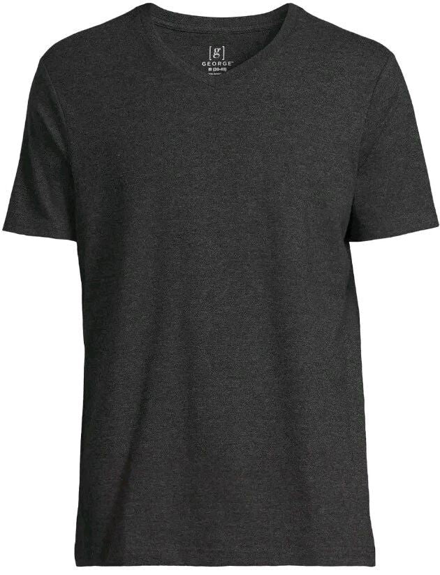 George Men's XS 30-32 Short Sleeve V-Neck Tee BLACK SOOT HEATHER #10724 Unisex T-shirt, Sweatshirt, Hoodie, Long Sleeve Tee - T-Shirt, Sweatshirt, Hoodie