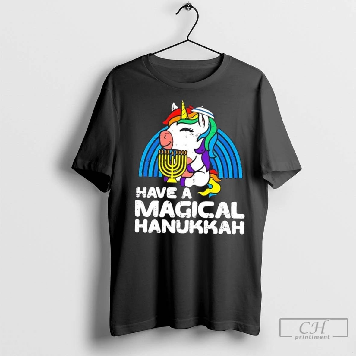 Premium Unicorn Have Magical Hanukkah Unicorn Chanukah Unisex T-shirt, Sweatshirt, Hoodie, Long Sleeve Tee - T-Shirt, Sweatshirt, Hoodie