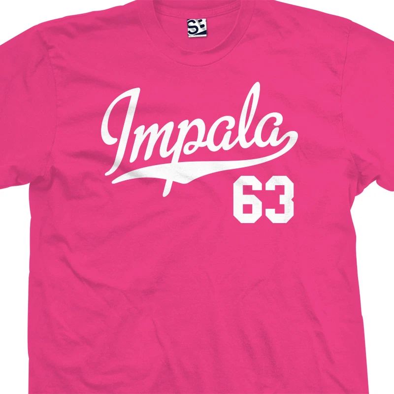 Impala 63 Script T-Shirt | 1963 SS Lowrider Classic Sports Jersey Mens Tee Shirt Unisex T-shirt, Sweatshirt, Hoodie, Long Sleeve Tee - T-Shirt, Sweatshirt, Hoodie
