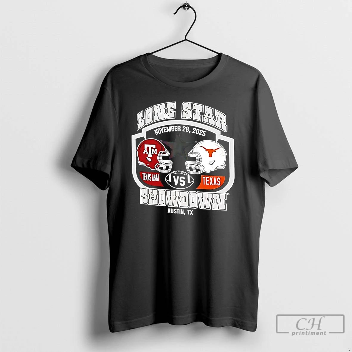 Premium Texas Am Vs Texas Longhorns Lone Star Showdwon Helmets T Shirts Unisex T-shirt, Sweatshirt, Hoodie, Long Sleeve Tee - T-Shirt, Sweatshirt, Hoodie