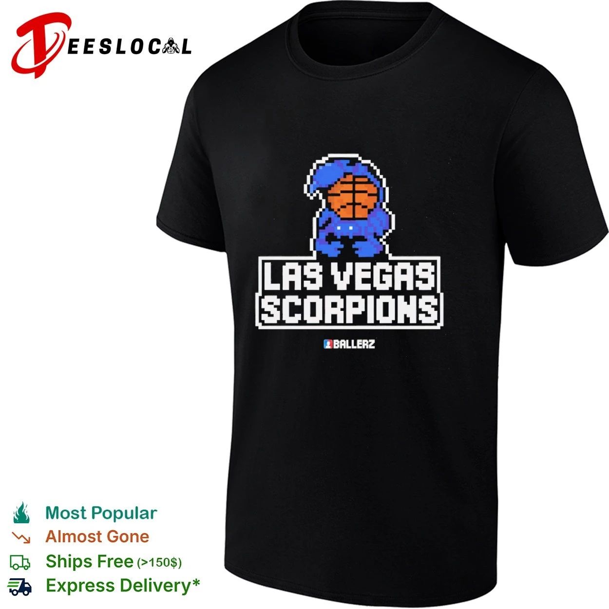 Las Vegas Scorpions Ballerz basketball T-shirt Unisex T-shirt, Sweatshirt, Hoodie, Long Sleeve Tee - T-Shirt, Sweatshirt, Hoodie