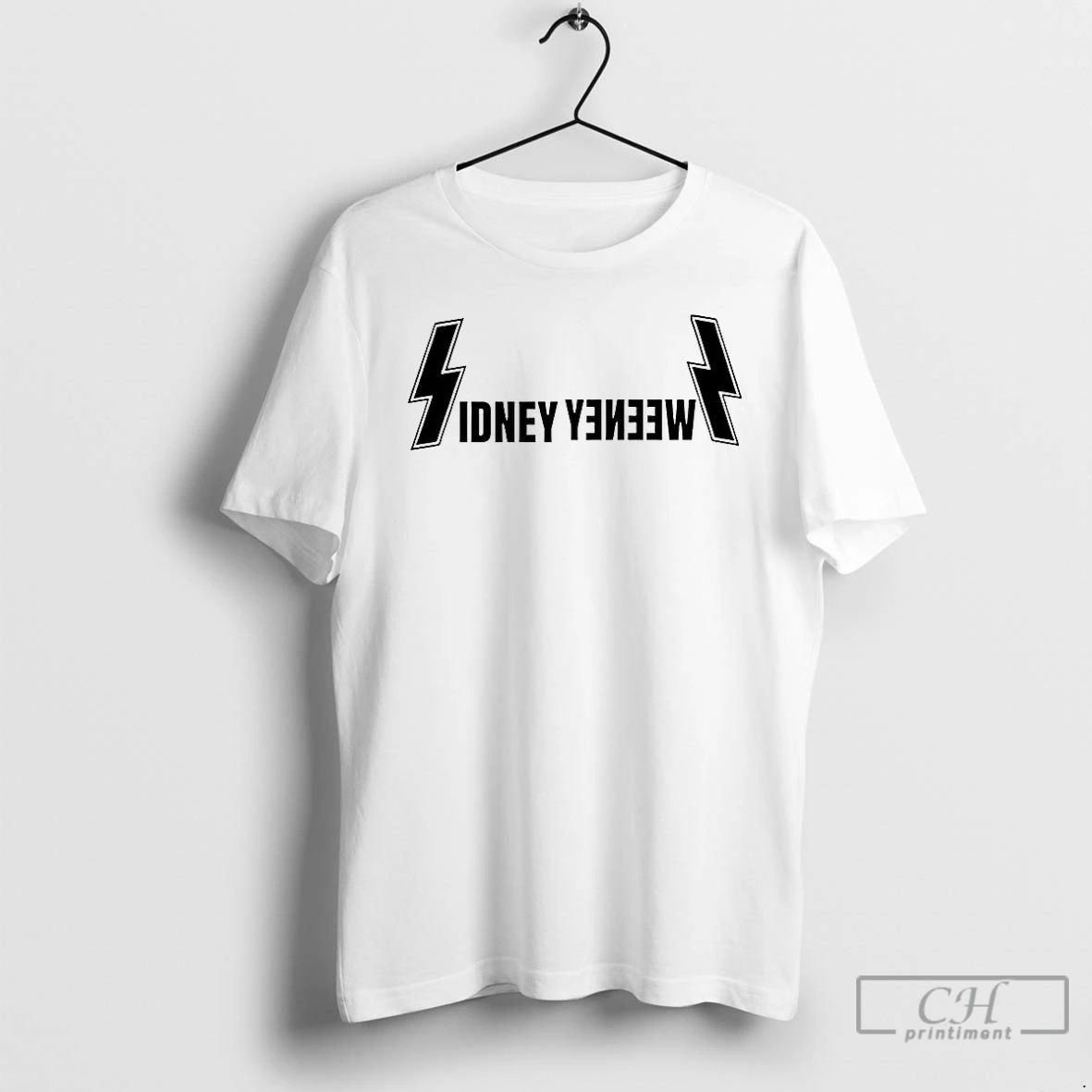 Premium Sydney Sweeney Lighting Logo T Shirts Unisex T-shirt, Sweatshirt, Hoodie, Long Sleeve Tee - T-Shirt, Sweatshirt, Hoodie