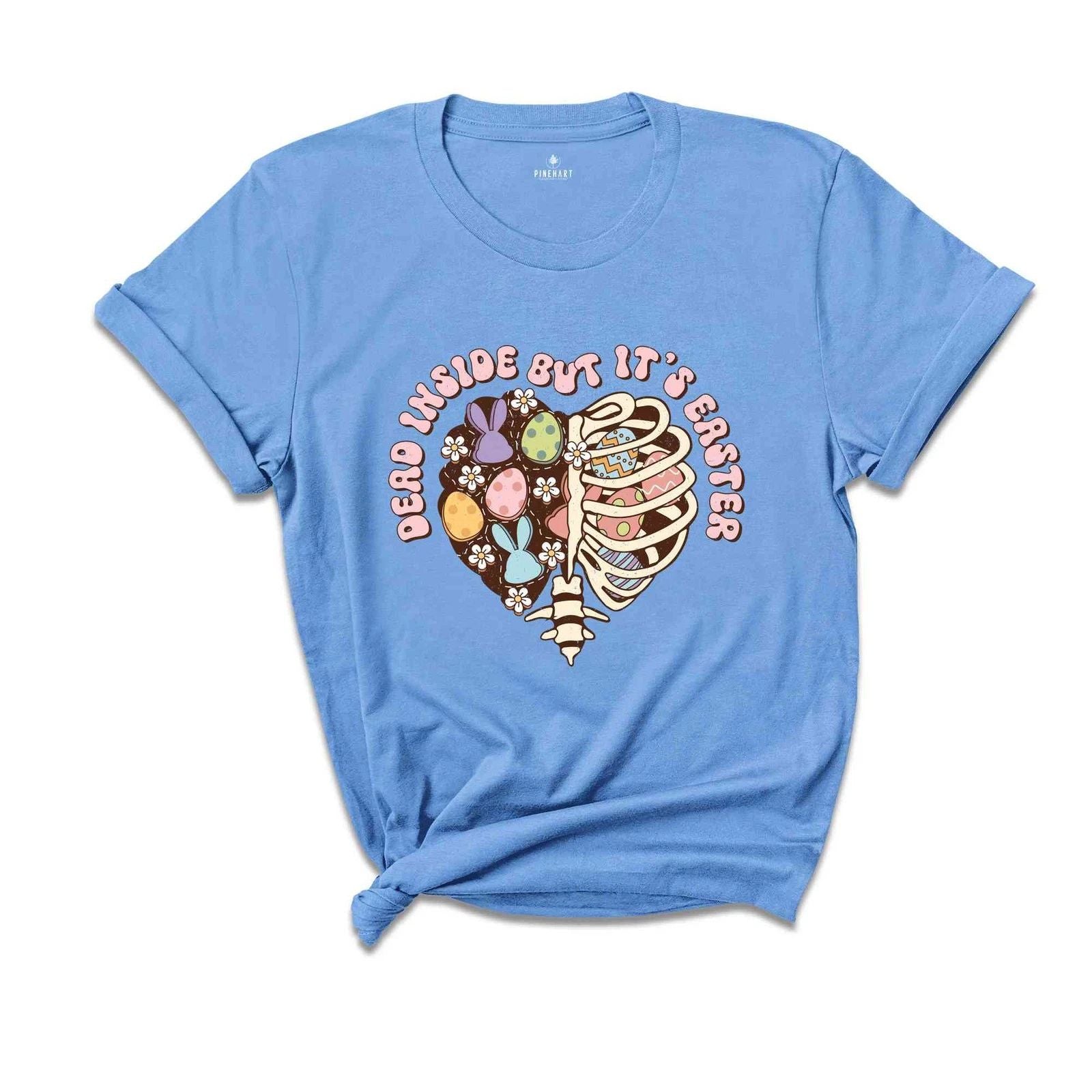 Dead Inside But It's Easter Shirt, Cute Easter Day Shirt, Happy Easter Day, East Unisex T-shirt, Sweatshirt, Hoodie, Long Sleeve Tee - T-Shirt, Sweatshirt, Hoodie