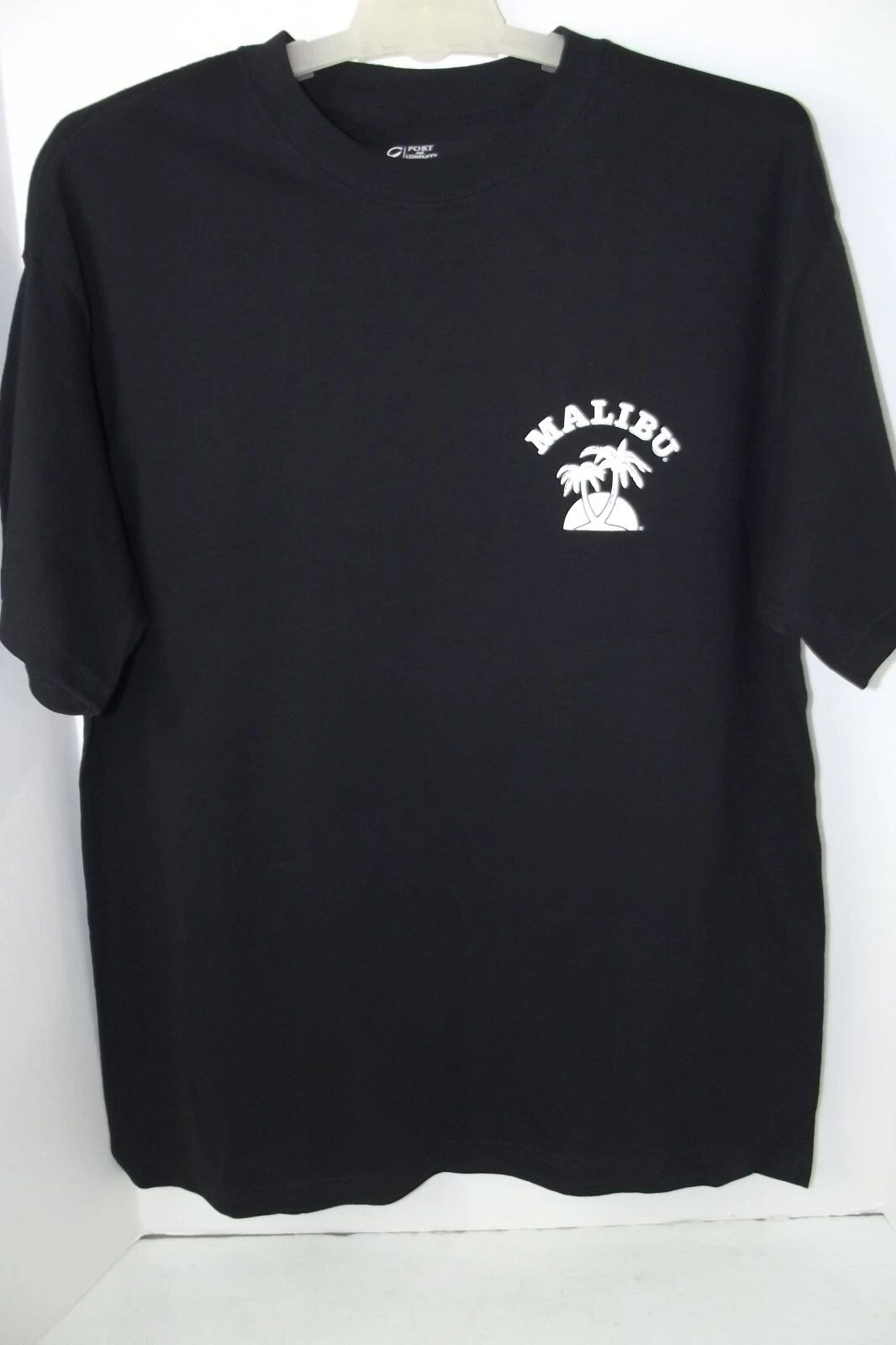 Malibu Rum Pina Colada Black T Shirt Preshrunk UNISEX Adult Sz L Mixed Drinks Unisex T-shirt, Sweatshirt, Hoodie, Long Sleeve Tee - T-Shirt, Sweatshirt, Hoodie