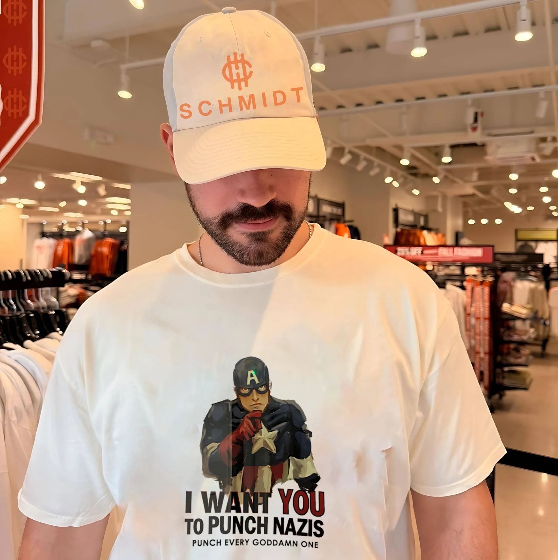 Captain America I want you to punch Nazis punch every goddamn one shirt Unisex T-shirt, Sweatshirt, Hoodie, Long Sleeve Tee - T-Shirt, Sweatshirt, Hoodie