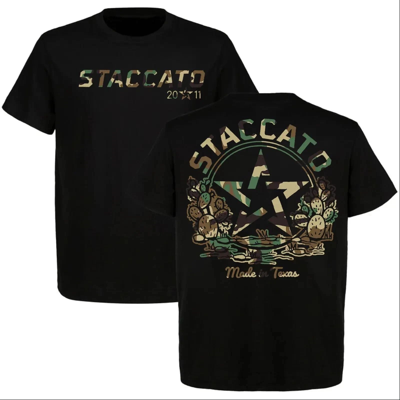 Staccato 2011 Texas Camo T-Shirt Tactical Star Graphic Tee Made in Texas Mens Unisex T-shirt, Sweatshirt, Hoodie, Long Sleeve Tee - T-Shirt, Sweatshirt, Hoodie