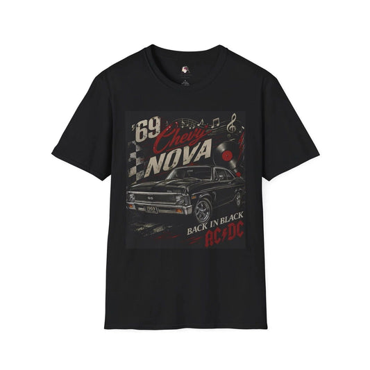 1969 Chevy Nova Shirt, Classic Muscle Car Tee, Vintage Car Graphic T-Shirt, Unisex T-shirt, Sweatshirt, Hoodie, Long Sleeve Tee - T-Shirt, Sweatshirt, Hoodie