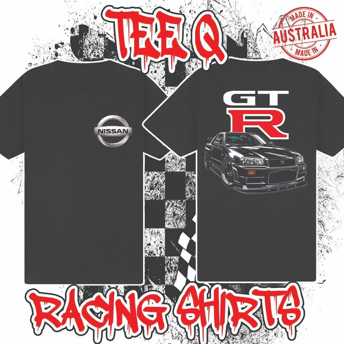 Nissan Skyline R34 GTR ~ Premium Black Gildan Cotton Tee JDM Japan R32 R33 R35 Unisex T-shirt, Sweatshirt, Hoodie, Long Sleeve Tee - T-Shirt, Sweatshirt, Hoodie