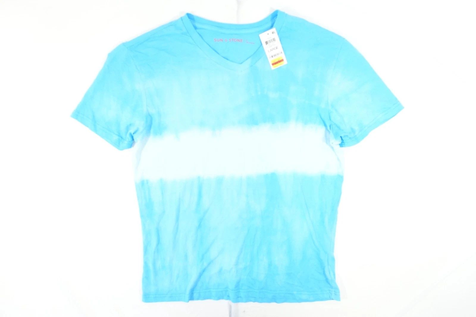 SUN STONE LIGHT BLUE TIE DYED LARGE VNECK TEE TSHIRT MENS NWT NEW Unisex T-shirt, Sweatshirt, Hoodie, Long Sleeve Tee - T-Shirt, Sweatshirt, Hoodie