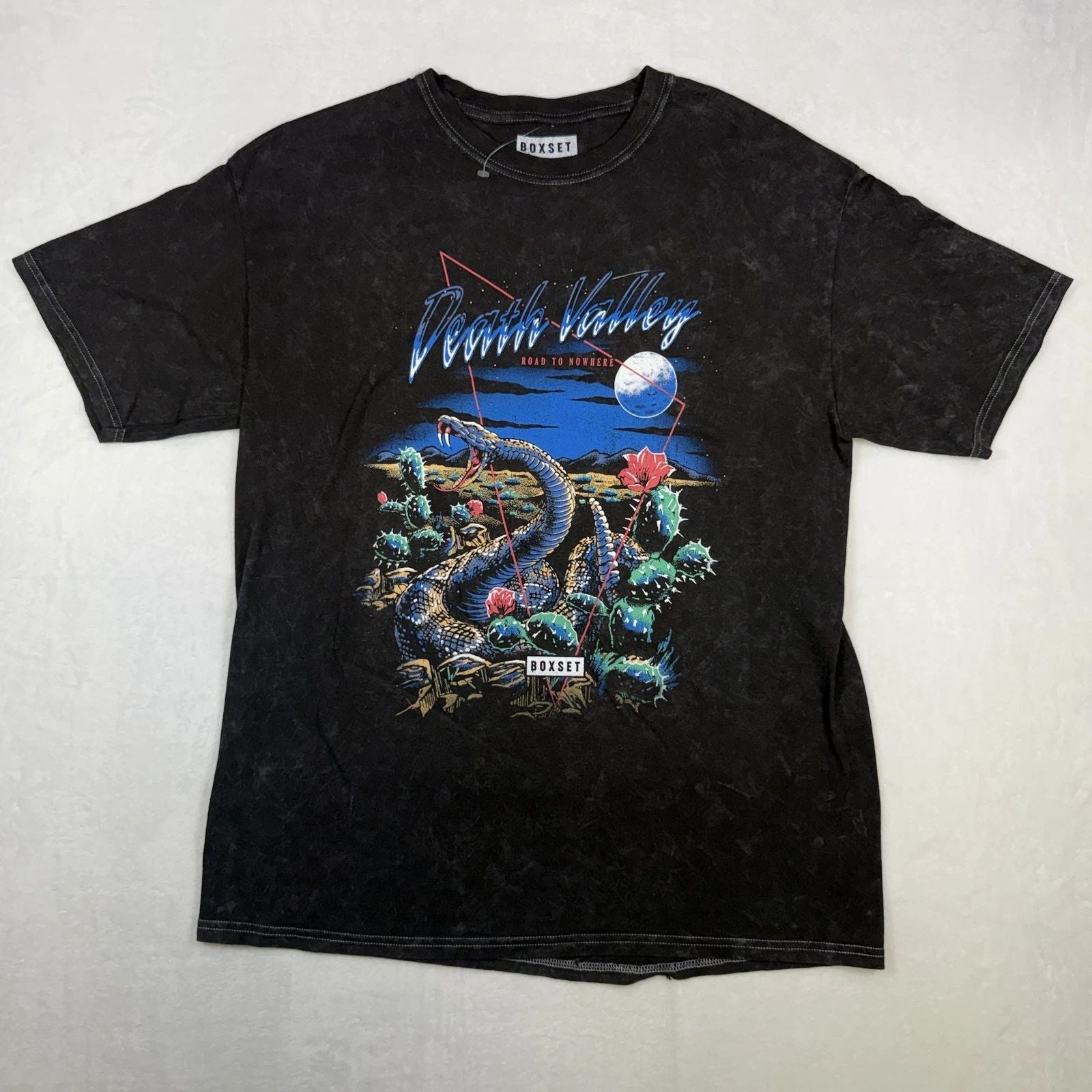 Death Valley Road to Nowhere Serpent Men's T-Shirt Size M Black Short Sleeve Unisex T-shirt, Sweatshirt, Hoodie, Long Sleeve Tee - T-Shirt, Sweatshirt, Hoodie