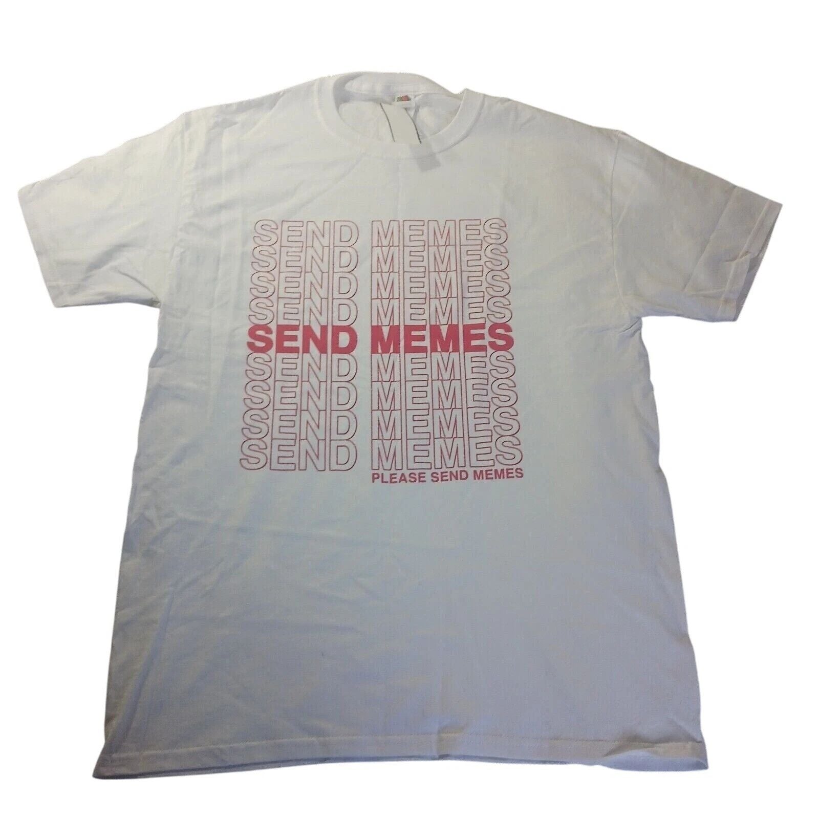 Send Memes Graphic Tee Unisex S NWT Funny Internet Shirt Minimalist Streetwear Unisex T-shirt, Sweatshirt, Hoodie, Long Sleeve Tee - T-Shirt, Sweatshirt, Hoodie