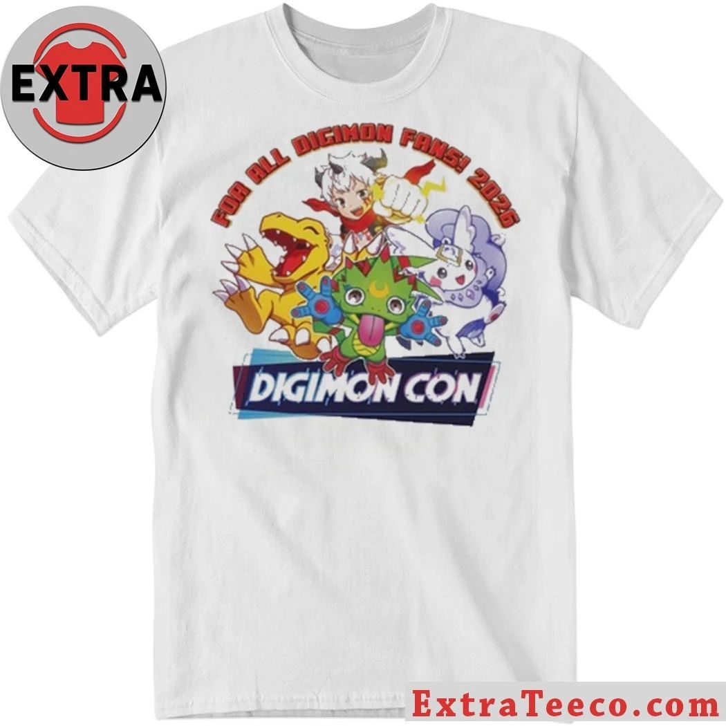 Digimon Con 2026 Commemorative Shirt Unisex T-shirt, Sweatshirt, Hoodie, Long Sleeve Tee - T-Shirt, Sweatshirt, Hoodie