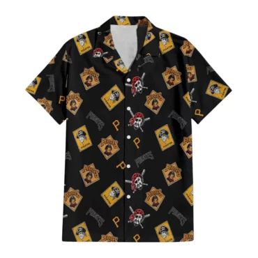 Pittsburgh Pirates Classic Logo Collage Hawaiian Shirt Unisex T-shirt, Sweatshirt, Hoodie, Long Sleeve Tee - T-Shirt, Sweatshirt, Hoodie