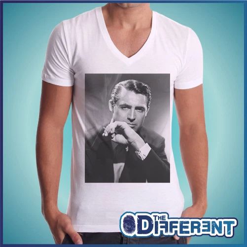 T-shirt V Neck Cary Grant Actor Vintage The Happiness Is Have My-Shirt New Unisex T-shirt, Sweatshirt, Hoodie, Long Sleeve Tee - T-Shirt, Sweatshirt, Hoodie