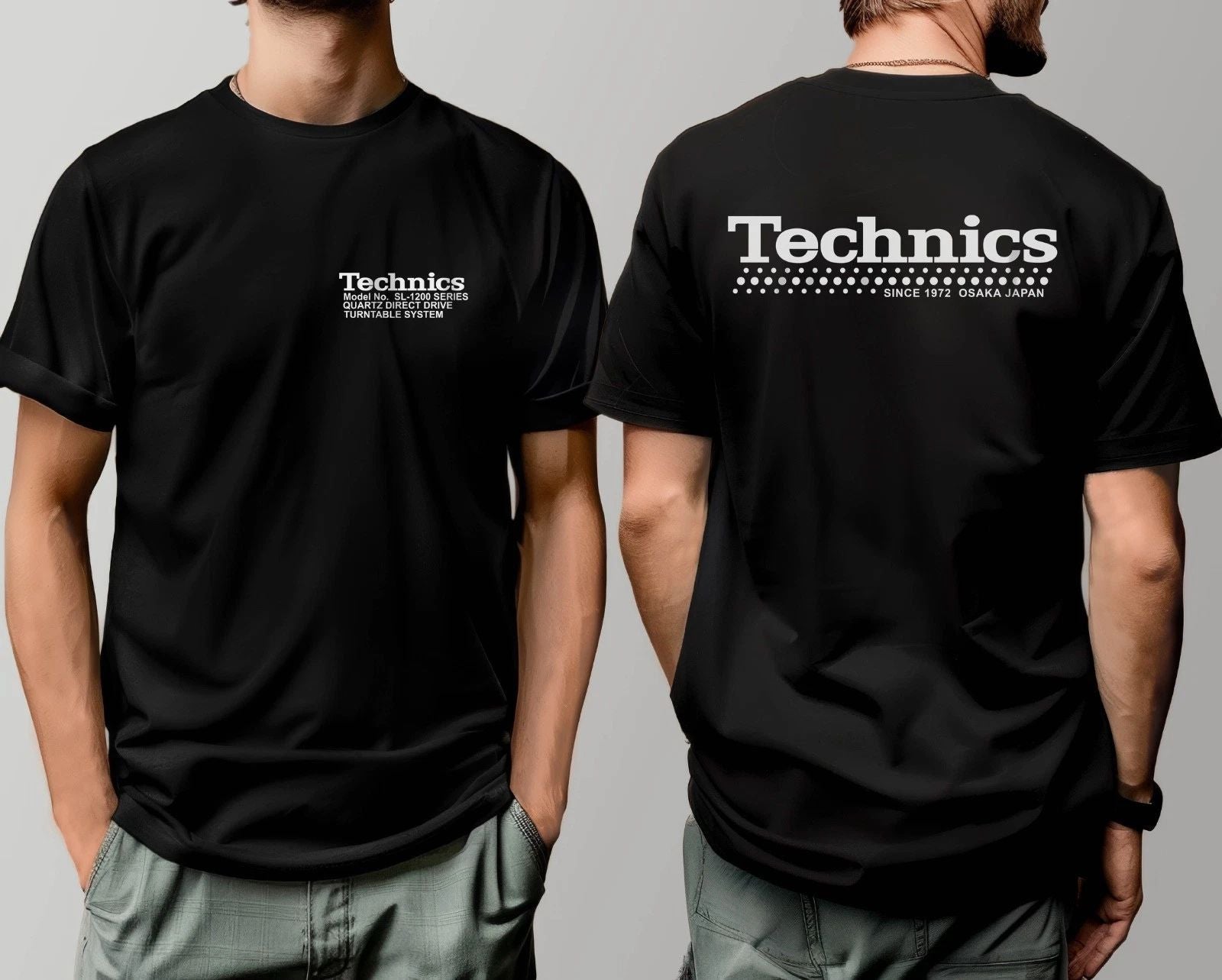 TECHNICS SINCE 1972 OSAKA JAPAN  LOGO T SHIRT DJ 1200 TURNTABLE VINYL  MUSIC Unisex T-shirt, Sweatshirt, Hoodie, Long Sleeve Tee - T-Shirt, Sweatshirt, Hoodie