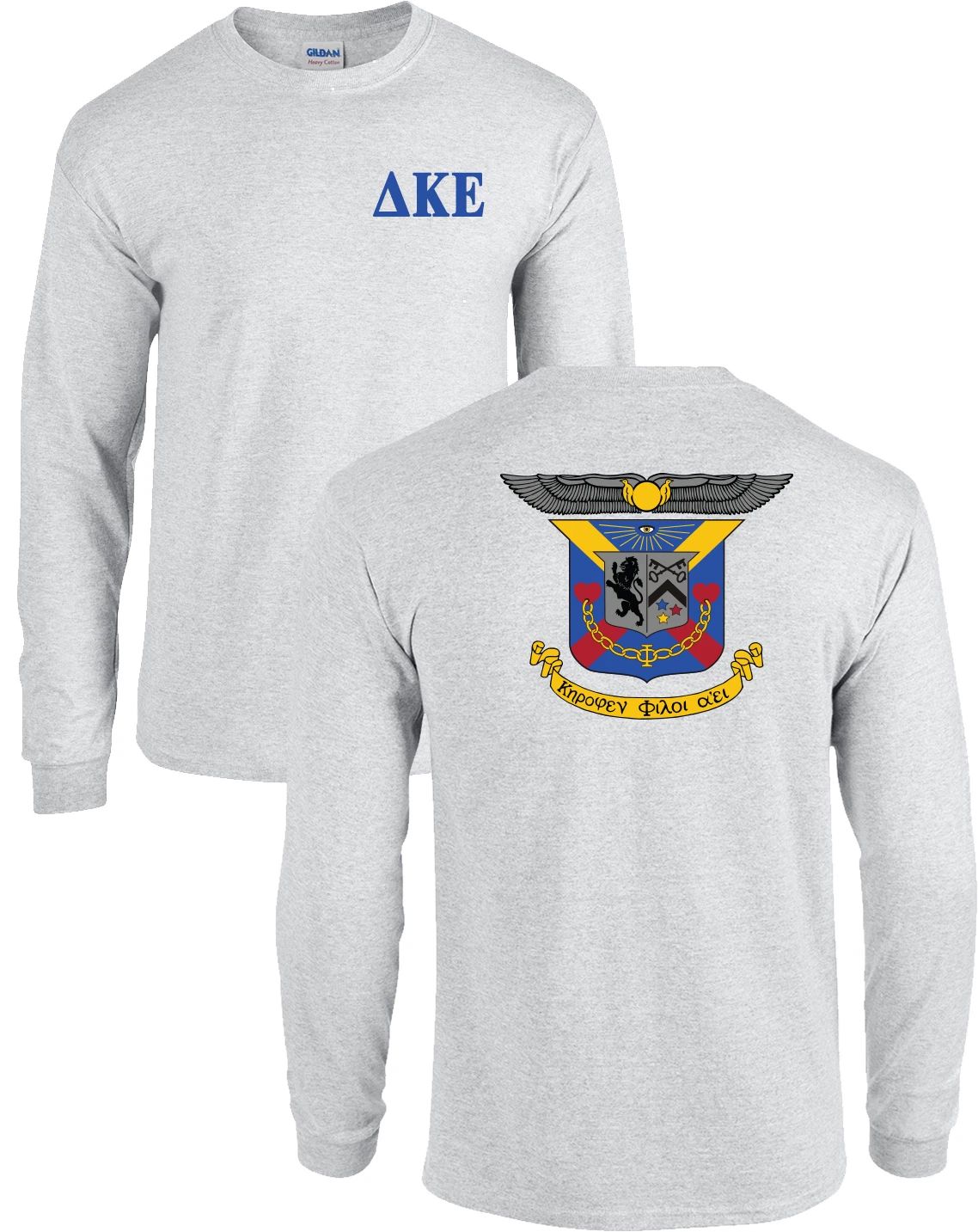 Delta Kappa Epsilon Fraternity Crest Long Sleeve Shirt DKE - NEW Unisex T-shirt, Sweatshirt, Hoodie, Long Sleeve Tee - T-Shirt, Sweatshirt, Hoodie