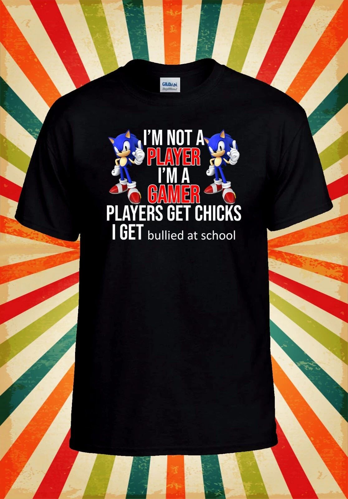 I'm Not A Player I'm A Gamer T shirt Men Women Unisex Baseball T Shirt Top 3129 Unisex T-shirt, Sweatshirt, Hoodie, Long Sleeve Tee - T-Shirt, Sweatshirt, Hoodie