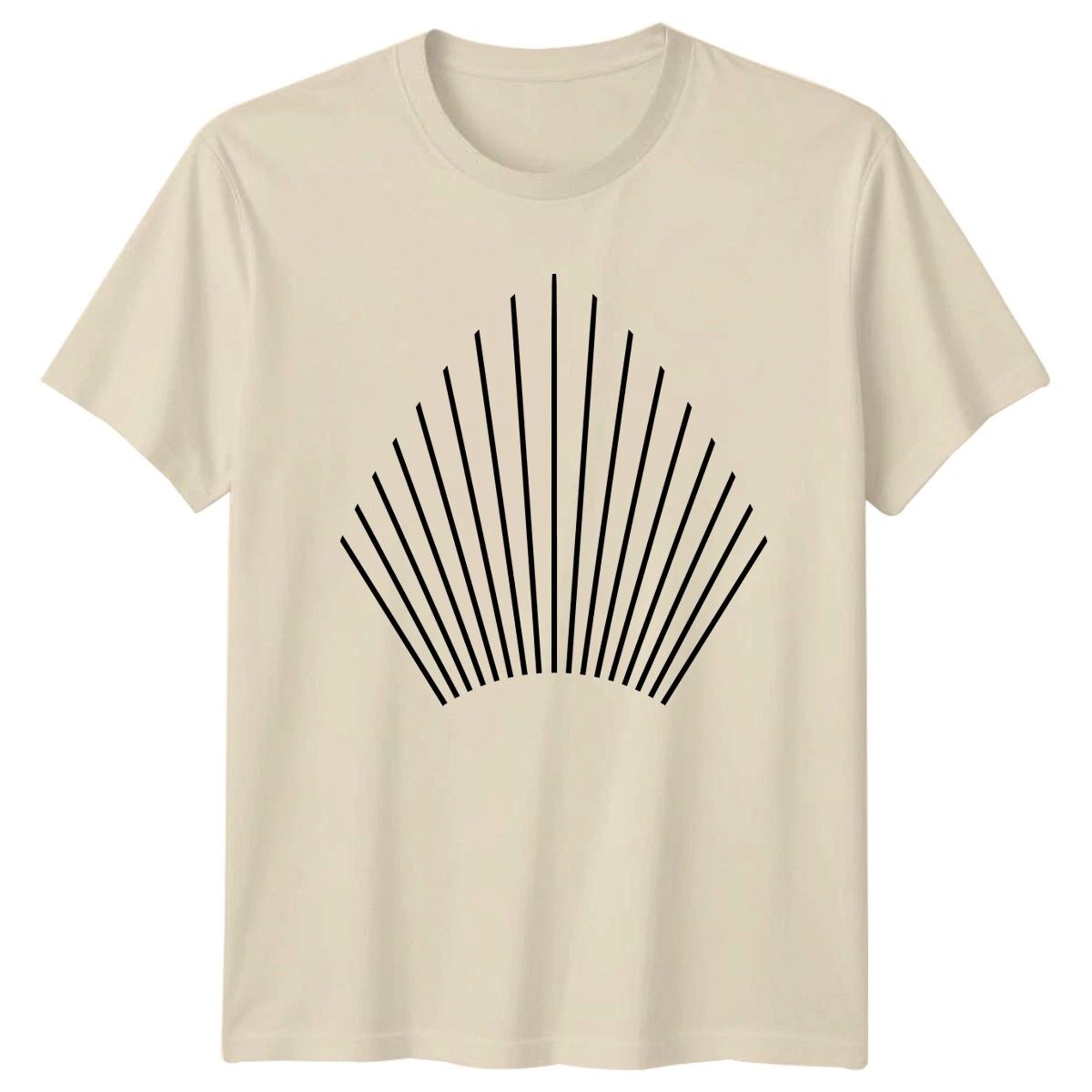 Modern Geometric Sunburst Pattern T-Shirt Minimalist Design Art Fashion Unisex T-shirt, Sweatshirt, Hoodie, Long Sleeve Tee - T-Shirt, Sweatshirt, Hoodie