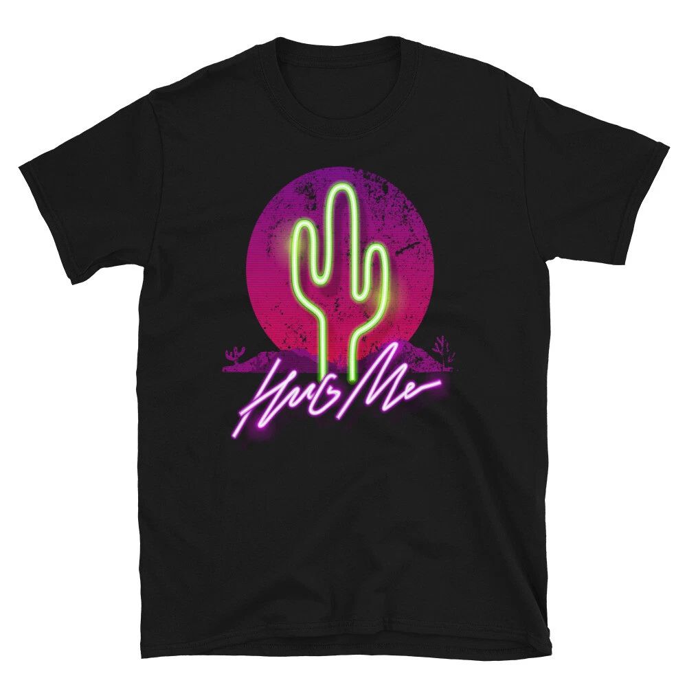 Neon Cactus Vintage Sunset Classic Trendy Design Casual T-Shirt Unisex T-shirt, Sweatshirt, Hoodie, Long Sleeve Tee - T-Shirt, Sweatshirt, Hoodie