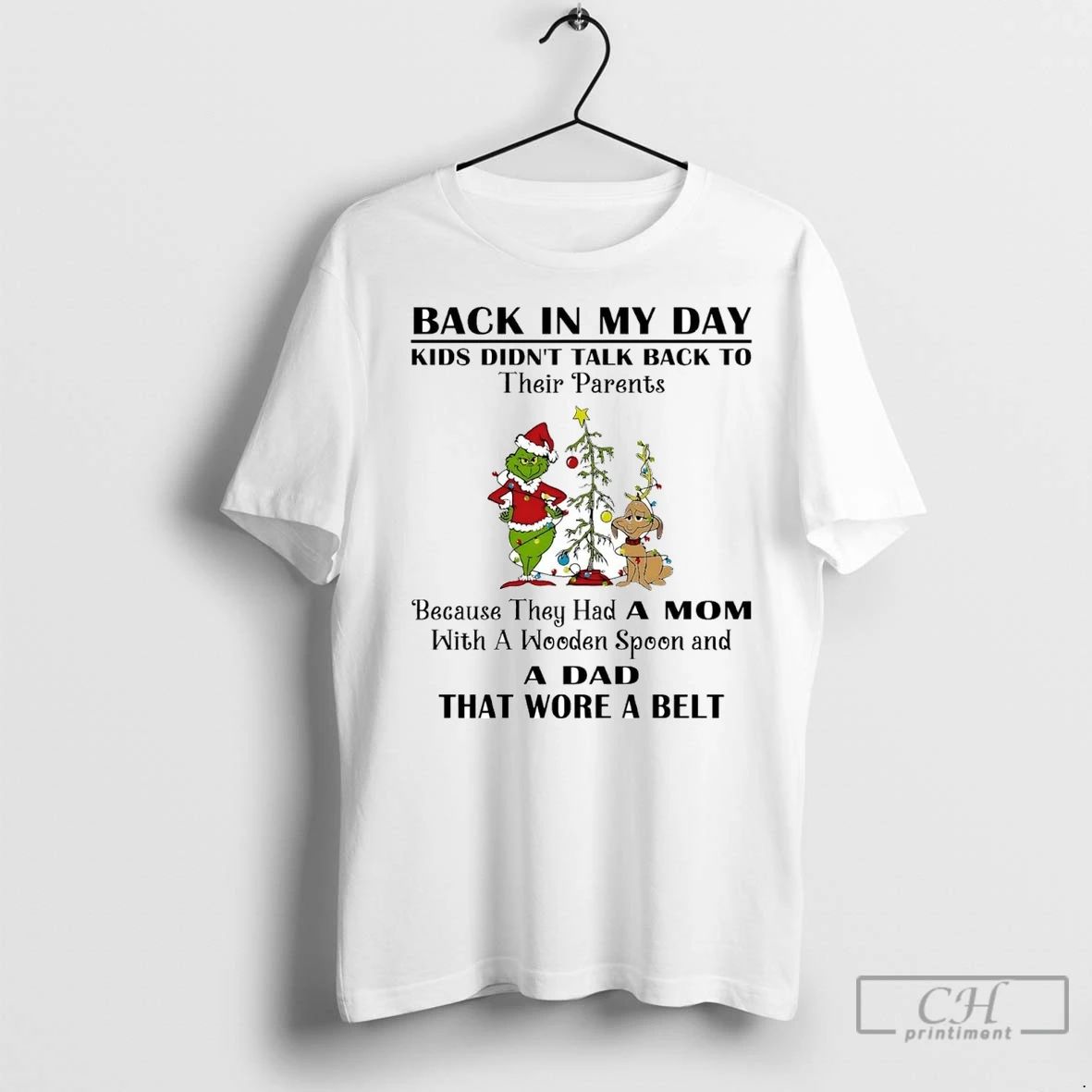 Premium Grinch Back In My Day Kids Didnt Talk Back To Their Parents Christmas Unisex T-shirt, Sweatshirt, Hoodie, Long Sleeve Tee - T-Shirt, Sweatshirt, Hoodie