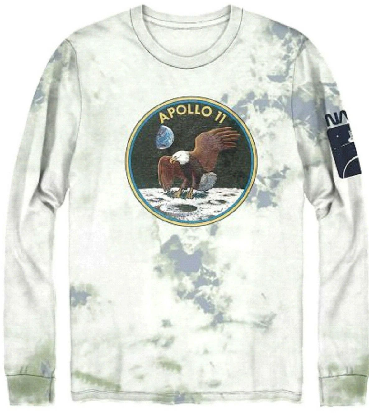 NASA Apollo 11 Long Sleeve Tie Dye Graphic T-shirt Size 2XL NWT Unisex T-shirt, Sweatshirt, Hoodie, Long Sleeve Tee - T-Shirt, Sweatshirt, Hoodie