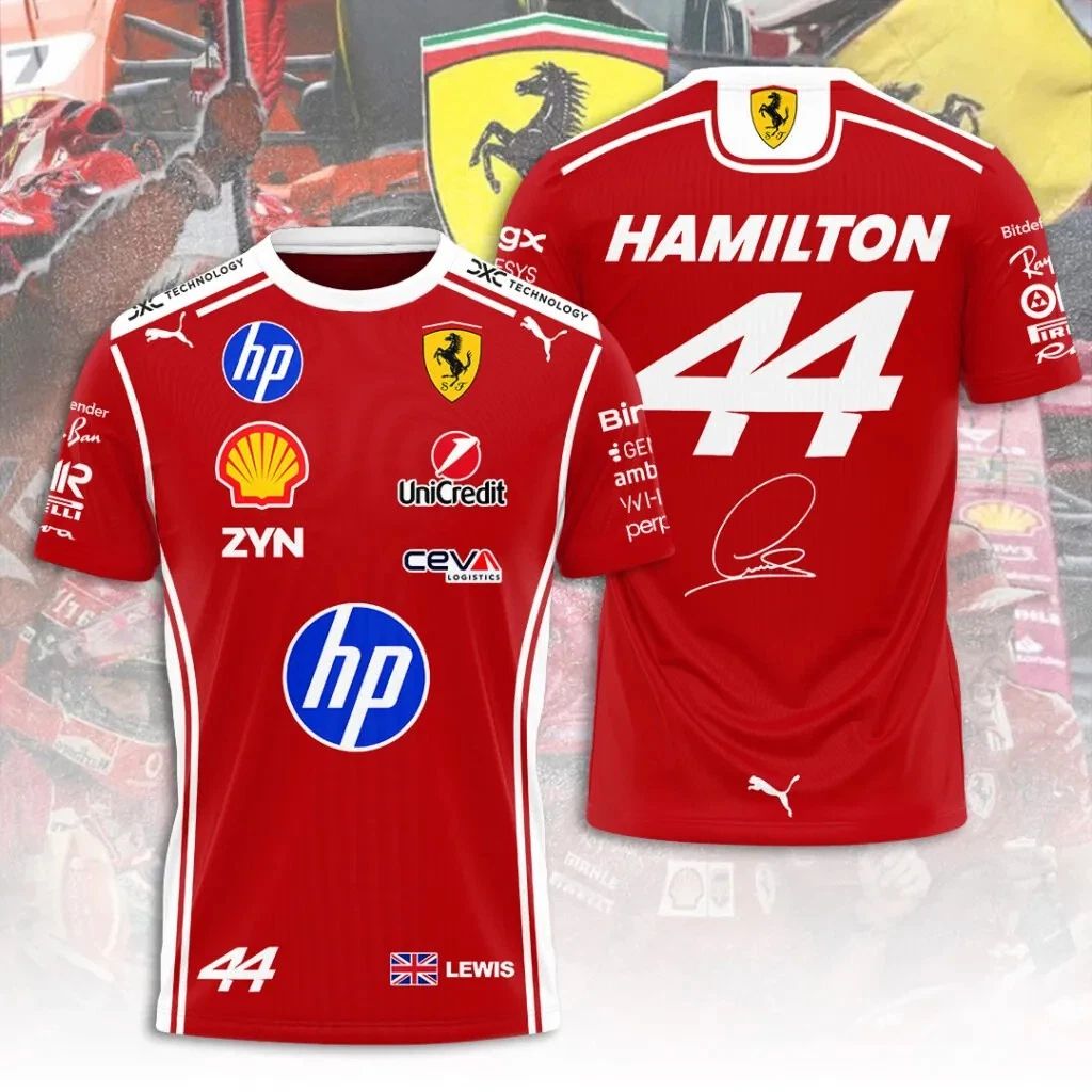 SF F1 Team x Lewis Hamilton 2026 Tshirt Unisex T-shirt, Sweatshirt, Hoodie, Long Sleeve Tee - T-Shirt, Sweatshirt, Hoodie