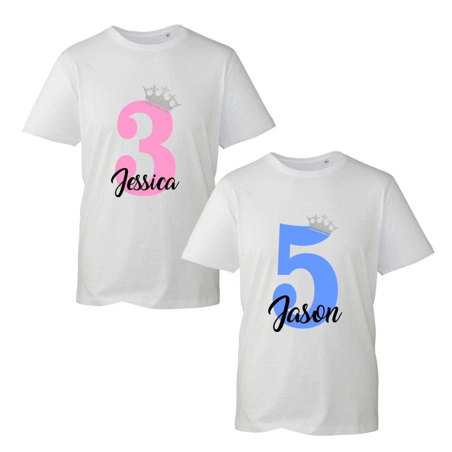Personalised Birthday T Shirt, customised Age T-Shirt, Personalised name tshirt Unisex T-shirt, Sweatshirt, Hoodie, Long Sleeve Tee - T-Shirt, Sweatshirt, Hoodie