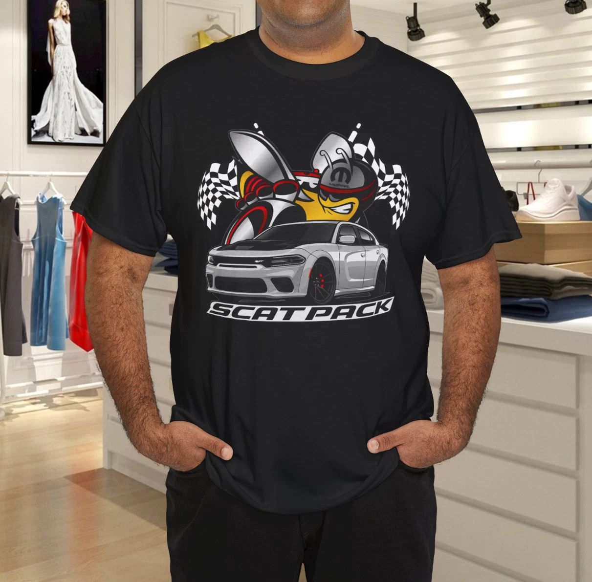 Mopar Charger Scat Pack T-Shirt Unisex T-shirt, Sweatshirt, Hoodie, Long Sleeve Tee - T-Shirt, Sweatshirt, Hoodie