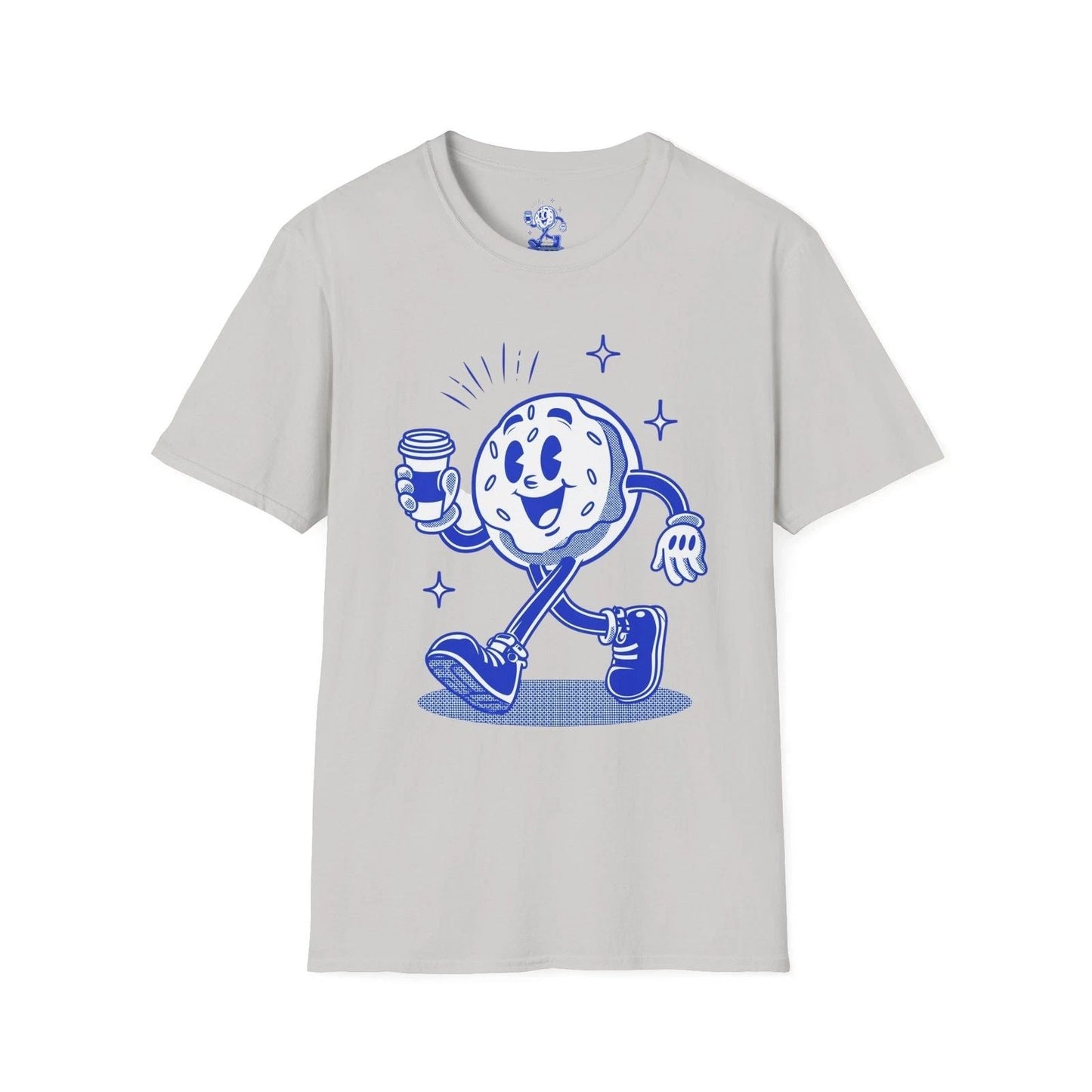 Walking Cookie Character T-Shirt | Retro Snack Illustration Unisex T-shirt, Sweatshirt, Hoodie, Long Sleeve Tee - T-Shirt, Sweatshirt, Hoodie
