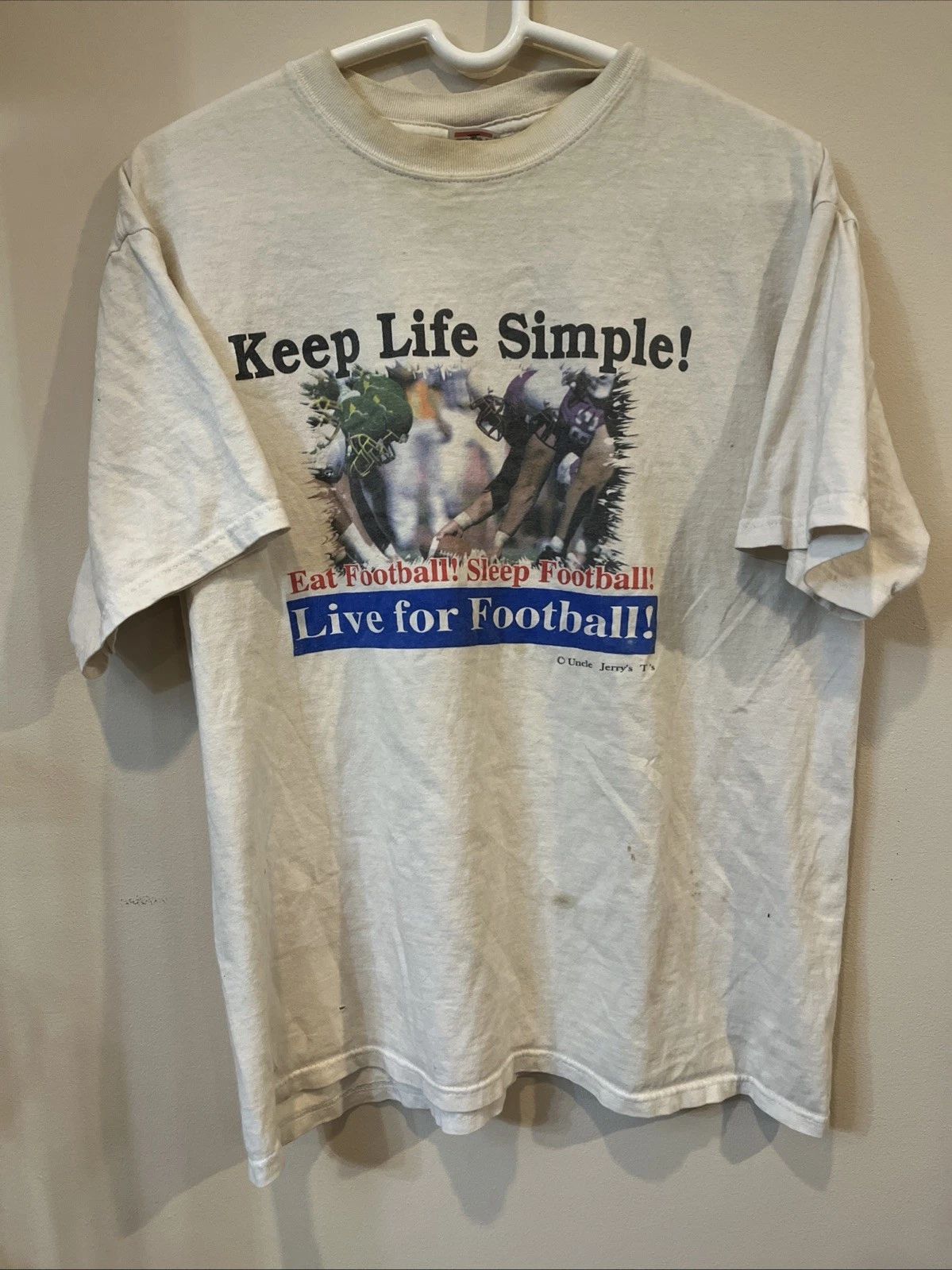 tan keep life simple live for football t-shirt anvil size L Unisex T-shirt, Sweatshirt, Hoodie, Long Sleeve Tee - T-Shirt, Sweatshirt, Hoodie