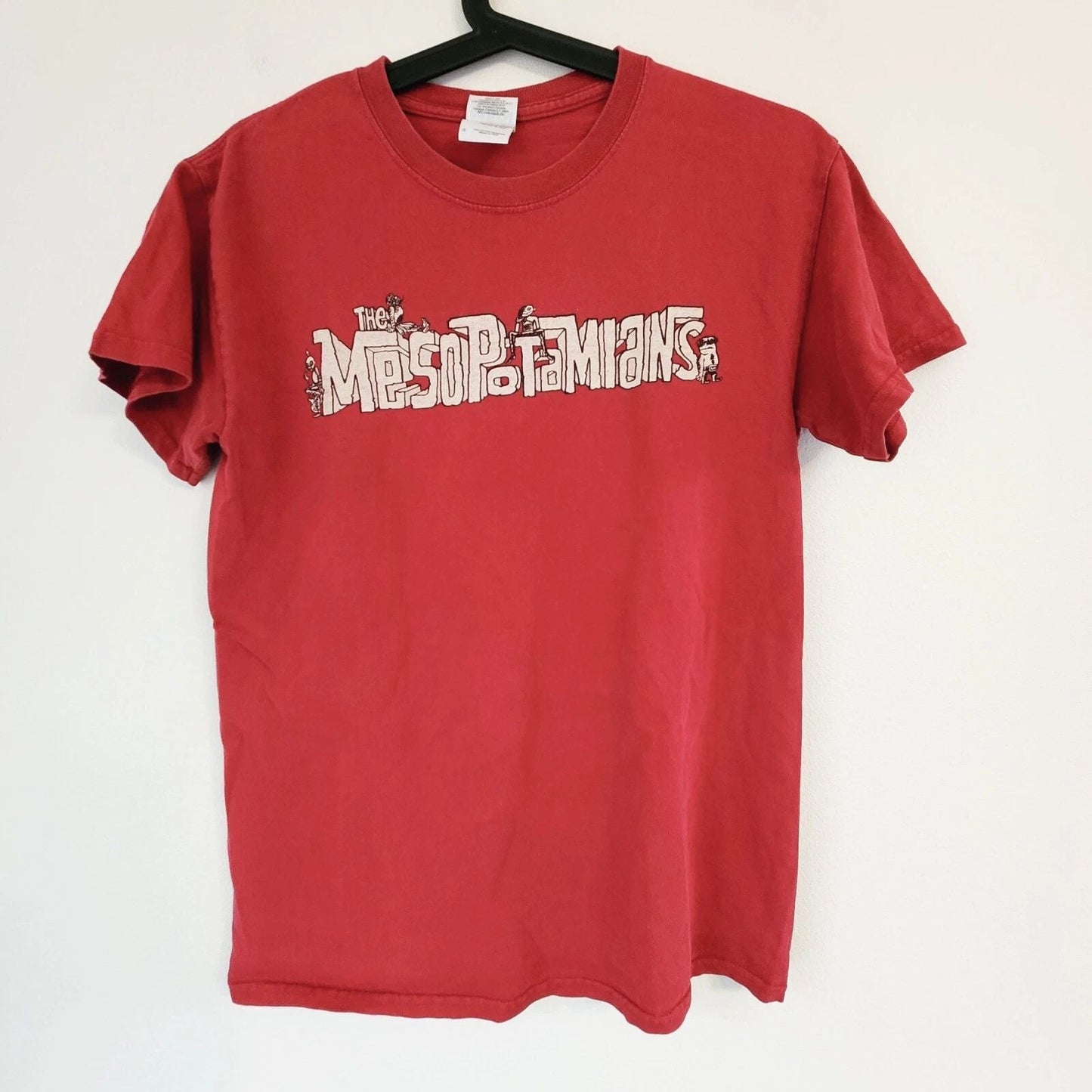 Vtg 90's Gildan Mesopotamians They Might Be Present T Shirt S Rock Band Casual Unisex T-shirt, Sweatshirt, Hoodie, Long Sleeve Tee - T-Shirt, Sweatshirt, Hoodie