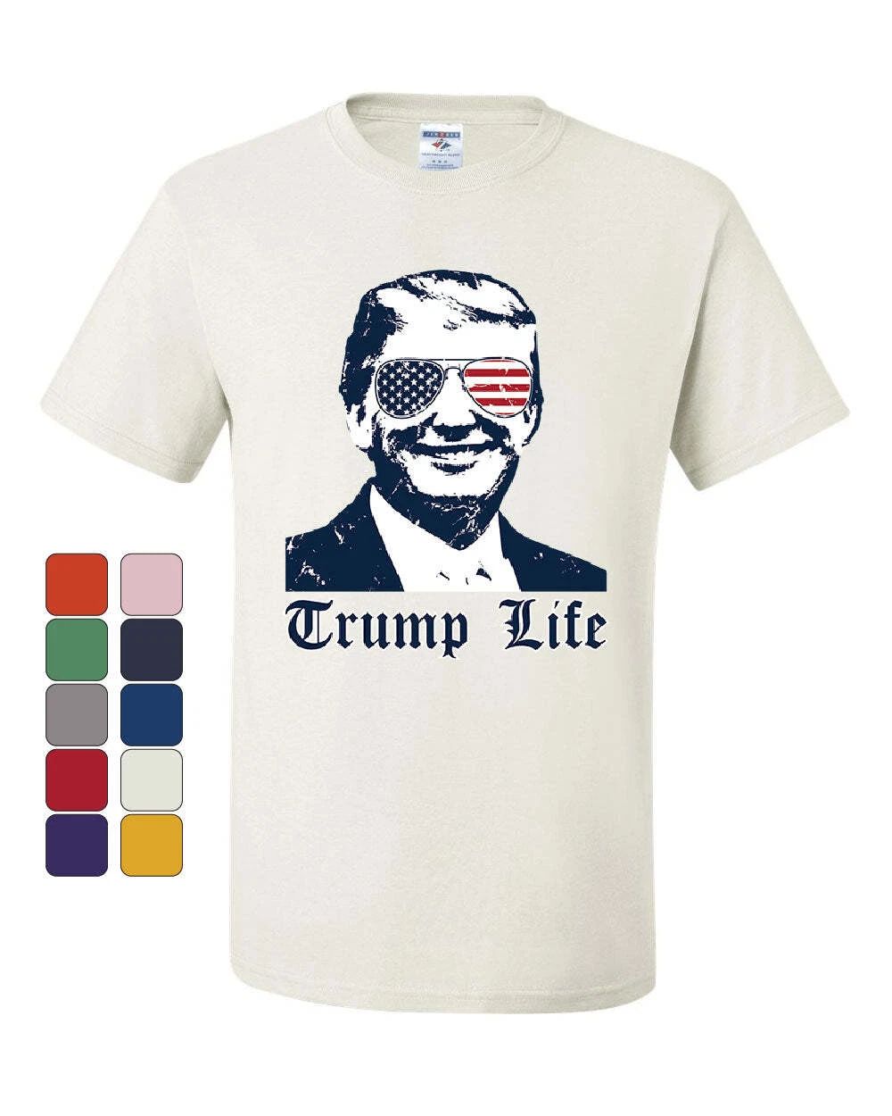 Trump Life T-Shirt 45th MAGA Keep America Great Thug Life Parody Tee Shirt Unisex T-shirt, Sweatshirt, Hoodie, Long Sleeve Tee - T-Shirt, Sweatshirt, Hoodie