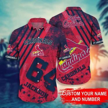 St. Louis Cardinals Custom Vintage Hawaiian Shirt Unisex T-shirt, Sweatshirt, Hoodie, Long Sleeve Tee - T-Shirt, Sweatshirt, Hoodie