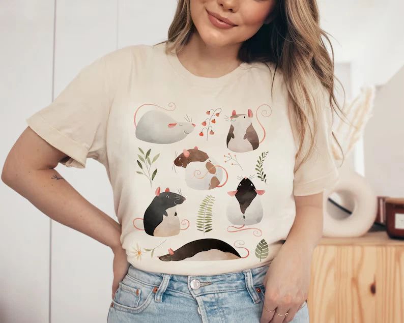 Cute Rat Comfort Tee Rat Mom Funny Animal Lover Gift Unisex T-shirt, Sweatshirt, Hoodie, Long Sleeve Tee - T-Shirt, Sweatshirt, Hoodie