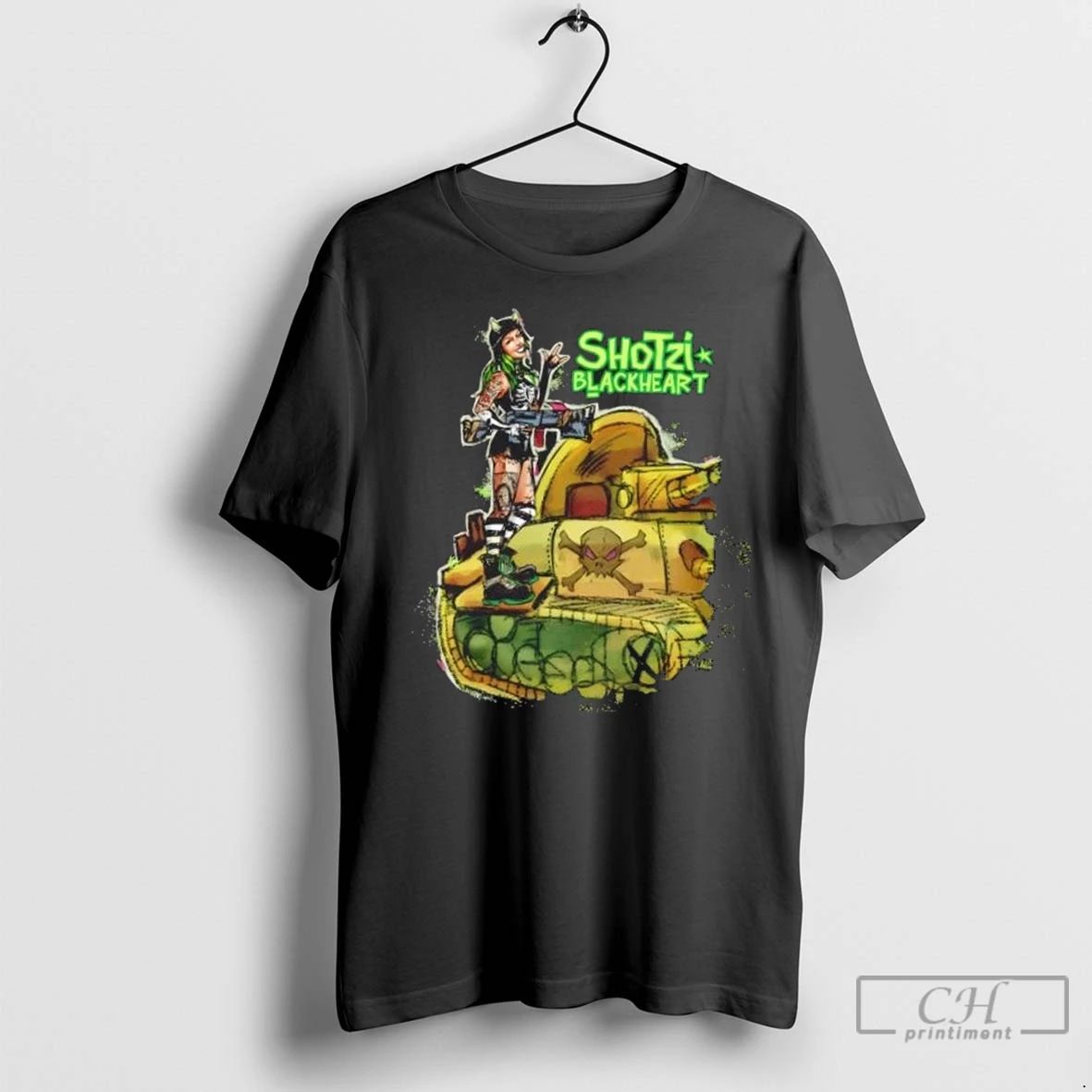 Premium Shotzi Blackheart Shotzi Mega Tank Unisex T-shirt, Sweatshirt, Hoodie, Long Sleeve Tee - T-Shirt, Sweatshirt, Hoodie