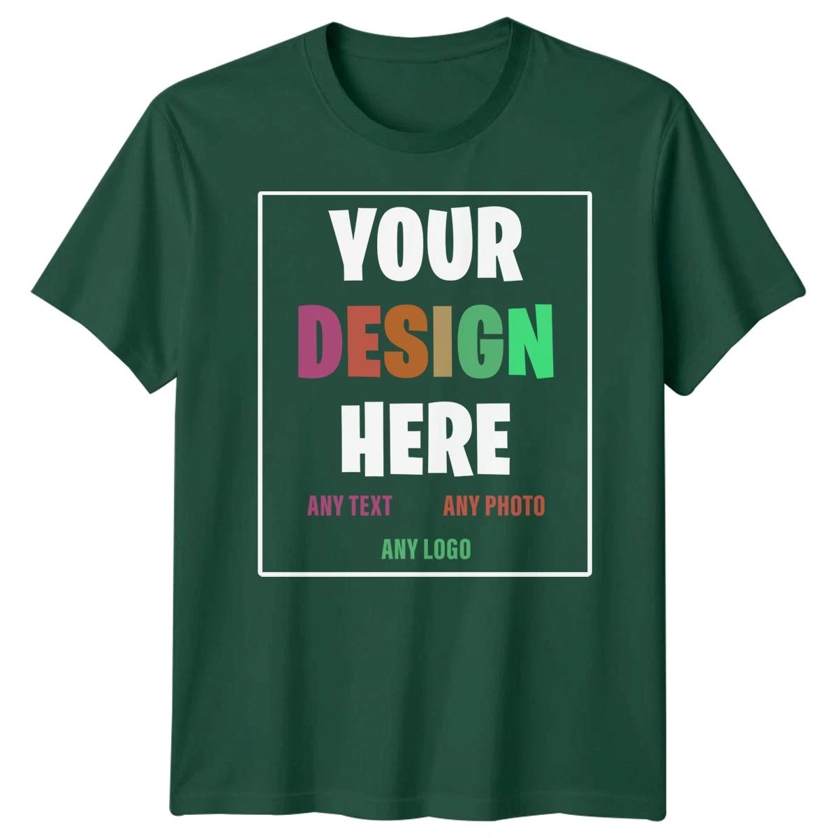 Personalised Custom Mens T-Shirt Your Text Photo Logo Design Upload Unisex T-shirt, Sweatshirt, Hoodie, Long Sleeve Tee - T-Shirt, Sweatshirt, Hoodie
