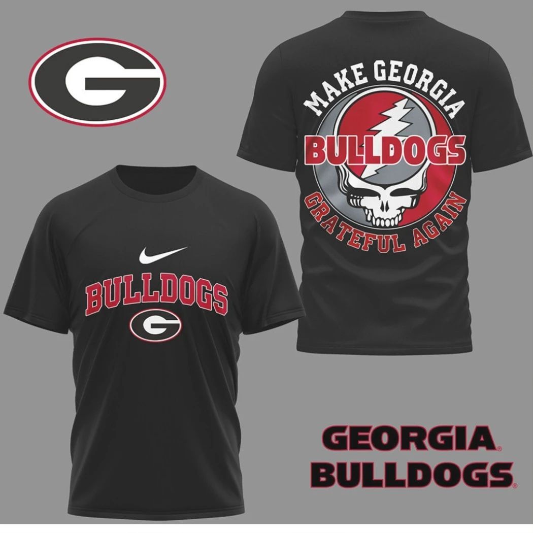Georgia Bulldogs Make Georgia Grateful Again Steal Your Face Logo Two Sided T-Shirt Unisex T-shirt, Sweatshirt, Hoodie, Long Sleeve Tee - T-Shirt, Sweatshirt, Hoodie