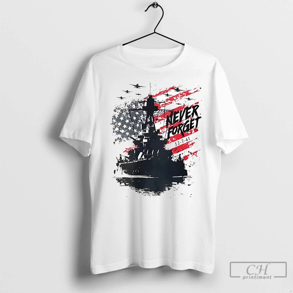 Premium Pearl Harbor Never Forget Unisex T-shirt, Sweatshirt, Hoodie, Long Sleeve Tee - T-Shirt, Sweatshirt, Hoodie