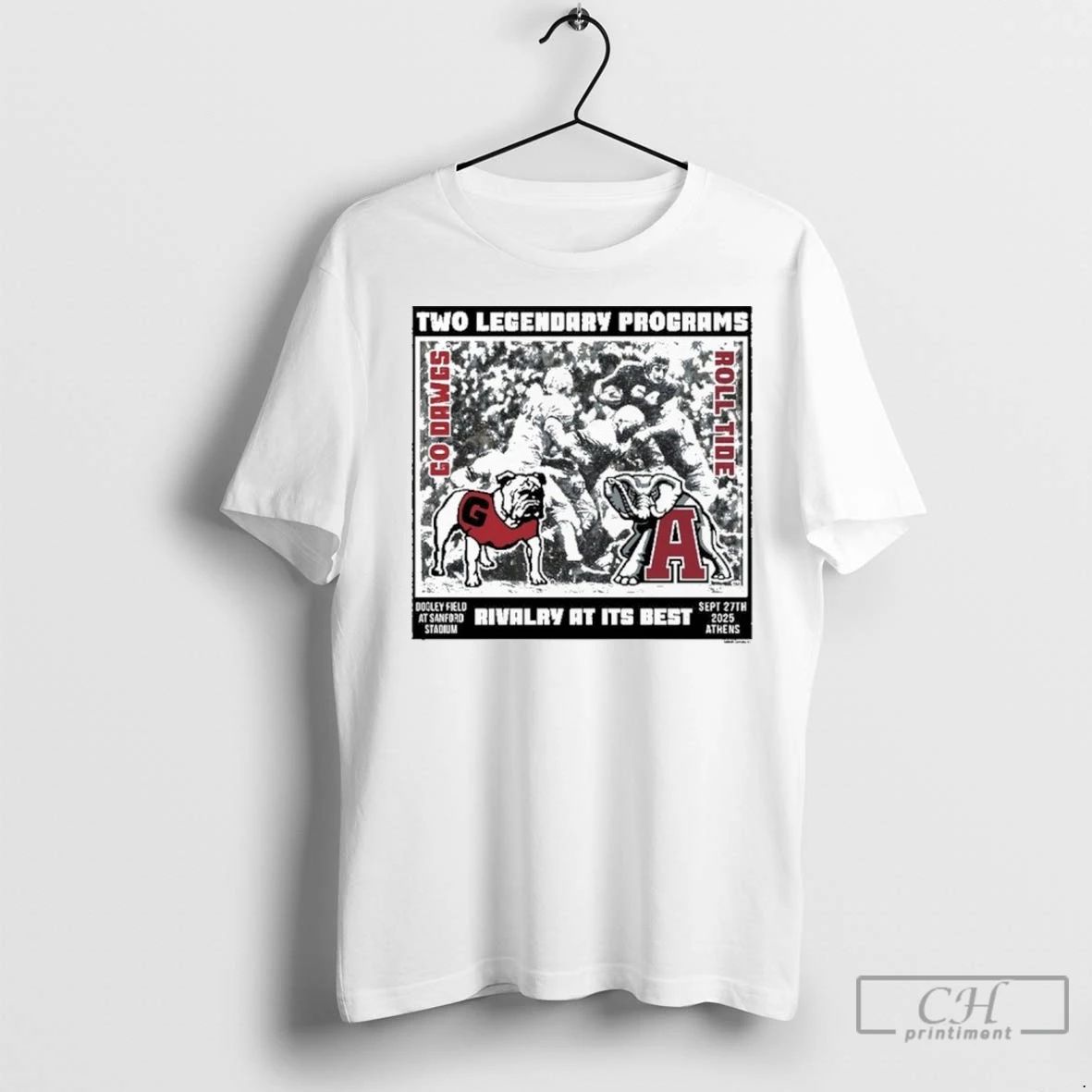 Premium University Of Georgia Football Vs Alabama Gameday Rivalry At Its Best Unisex T-shirt, Sweatshirt, Hoodie, Long Sleeve Tee - T-Shirt, Sweatshirt, Hoodie