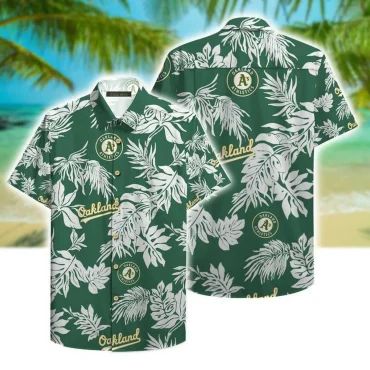 Oakland Athletics Tropical Paradise Hawaiian Shirt Unisex T-shirt, Sweatshirt, Hoodie, Long Sleeve Tee - T-Shirt, Sweatshirt, Hoodie