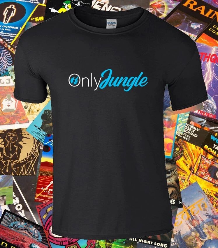 JUNGLE T-SHIRT ONLY JUNGLE JUNGLIST DRUM & BASS DnB MUSIC DJ CLUBBING OLD SKOOL Unisex T-shirt, Sweatshirt, Hoodie, Long Sleeve Tee - T-Shirt, Sweatshirt, Hoodie