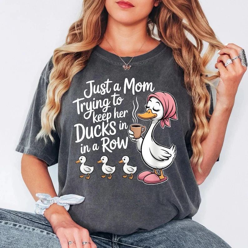 Funny Duck Mom Comfort T-Shirt Animal Lover Pet Mama Gift Cute Farm Life Unisex T-shirt, Sweatshirt, Hoodie, Long Sleeve Tee - T-Shirt, Sweatshirt, Hoodie