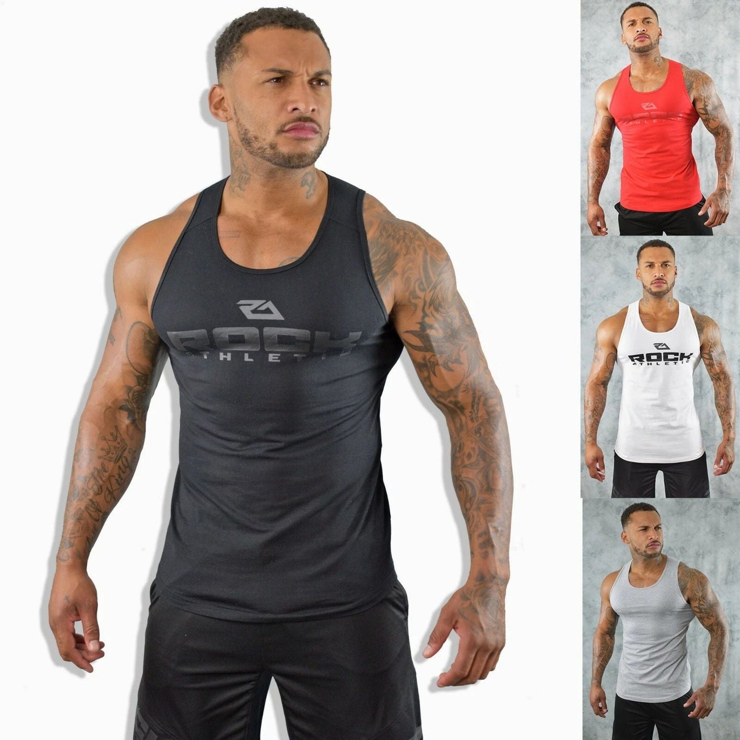 ROCK ATHLETIC Gym Vest T-Shirt | UK Bodybuilding Top | Gym Clothing Vest Unisex T-shirt, Sweatshirt, Hoodie, Long Sleeve Tee - T-Shirt, Sweatshirt, Hoodie