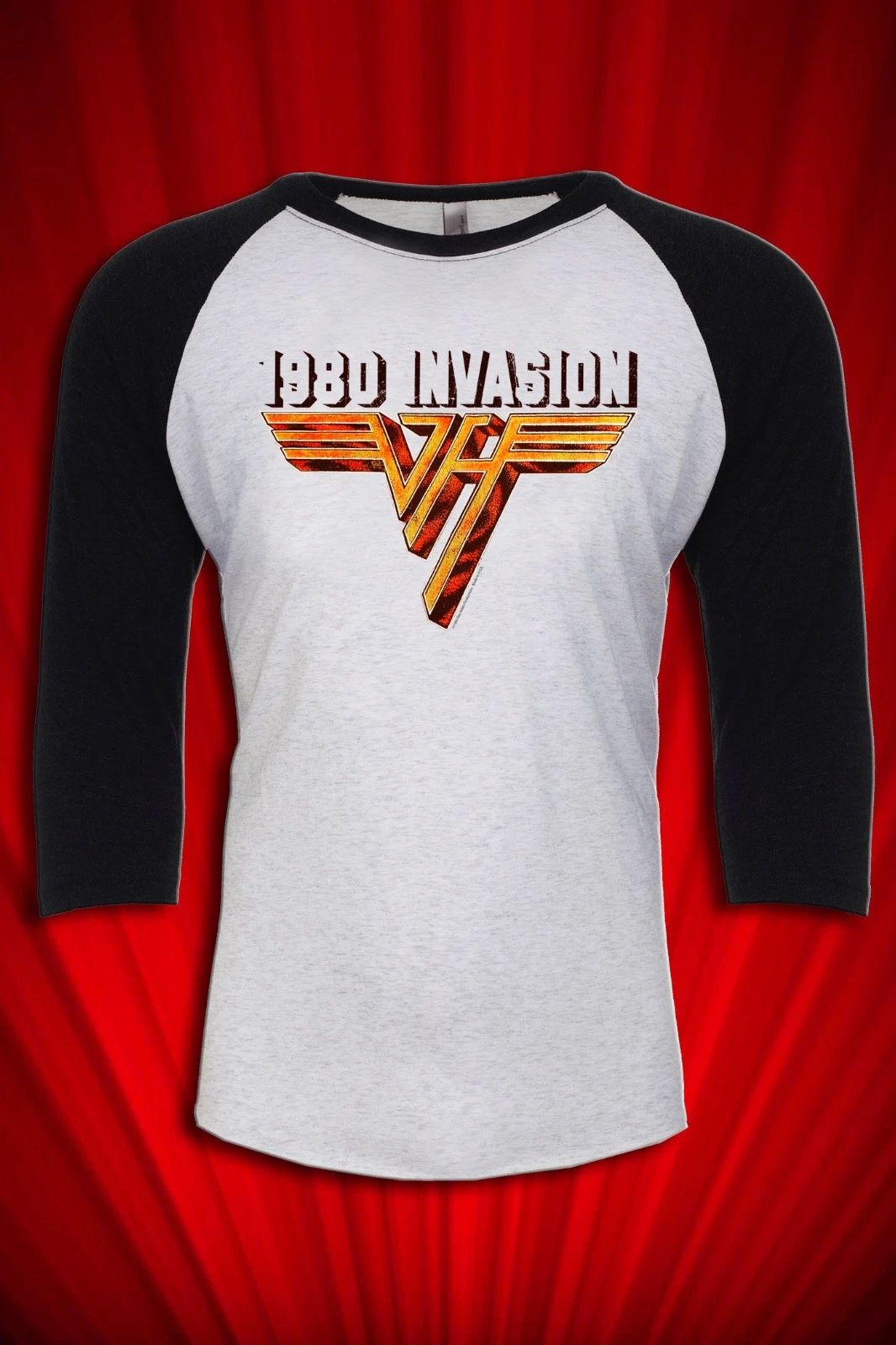 Invasion 1980 Tour Jersey Shirt Rock n Roll Unisex T-shirt, Sweatshirt, Hoodie, Long Sleeve Tee - T-Shirt, Sweatshirt, Hoodie